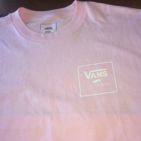 vans pink tee